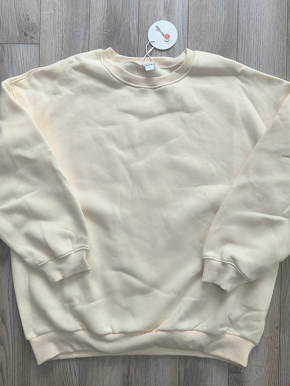 Women's Cream Crewneck Sweatshirt